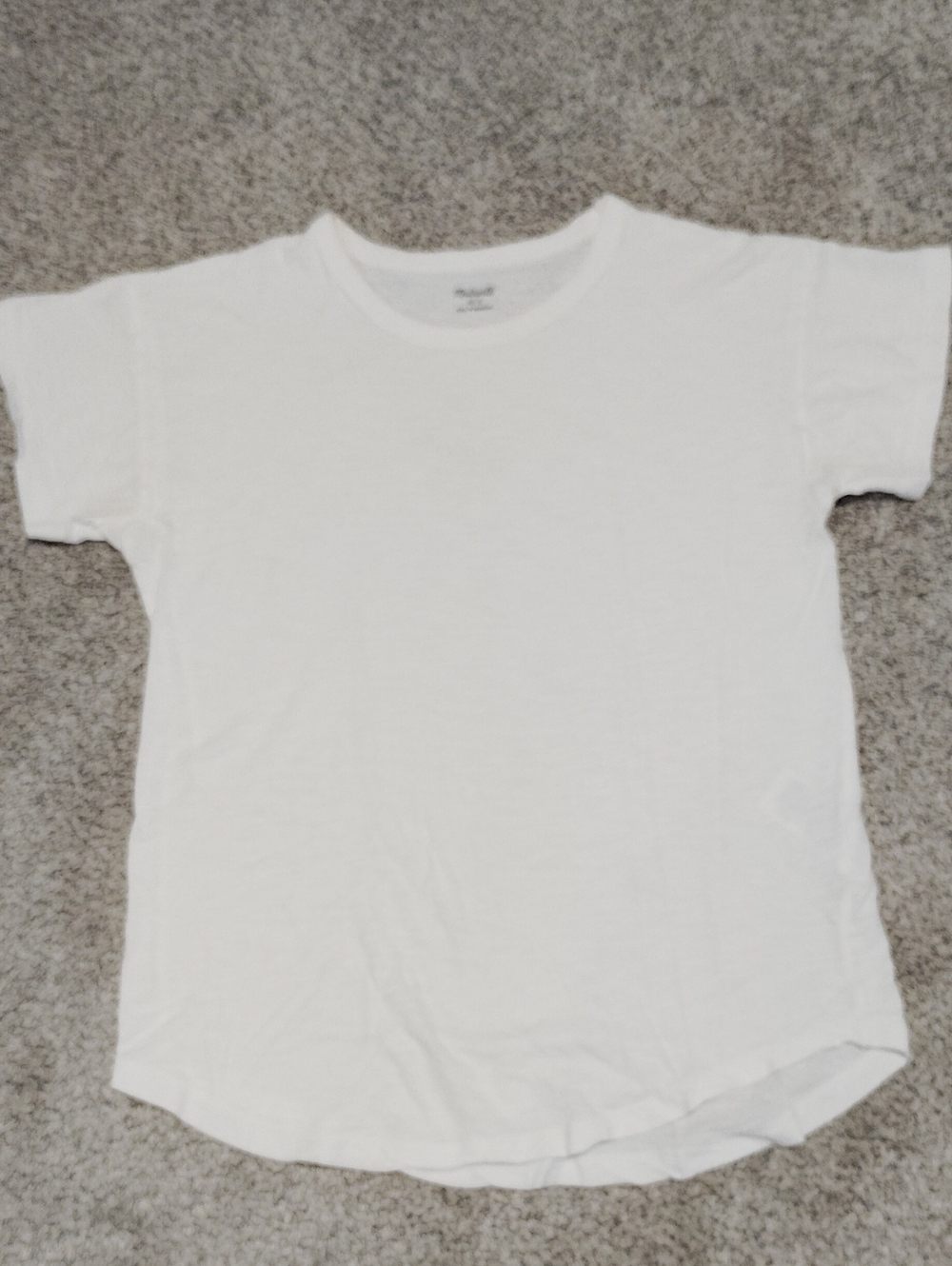 Madewell White Crewneck Short Sleeve Tee